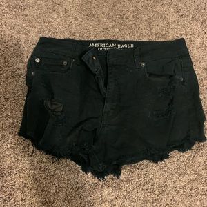 Black American Eagle hi rise shorts
